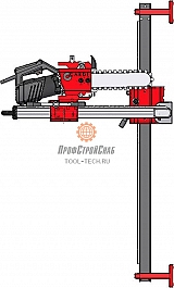 Электрическая алмазная цепная пила для резки бетона Cardi Coccodrillo 35 с системой Da Vinci