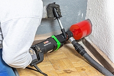 Применение дрелей для сухого алмазного бурения Eibenstock EHD 1801