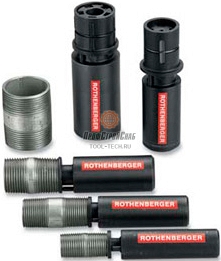 Применение набора ниппельспанеров для изготовления сгонов Rothenberger Nippel Max Set 1/2"-3/4"-1"-1 1/4"-1 1/2"