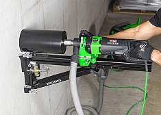 Применение установок с микроударом для сухого алмазного бурения Eibenstock DSE 162