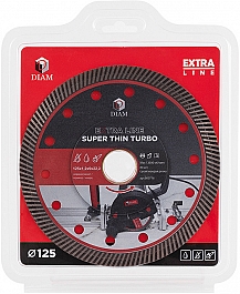 Упаковка алмазного диска Diam Extra Line Turbo Super Thin 125 мм