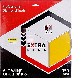 Упаковка алмазного отрезного круга Diam Extra Line 1A1R Корона Marble-Elite 350 мм
