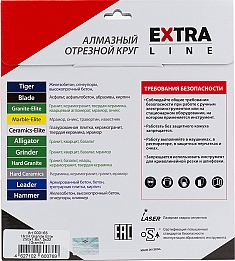 Упаковка кругов отрезных алмазных Diam Extra Line 1A1R Корона Granite-Elite 250 мм